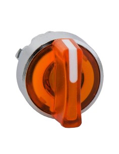 Napęd przełącznika 3 położeniowy żółty z podświetleniem bez samopowrotu ZB4BK1353