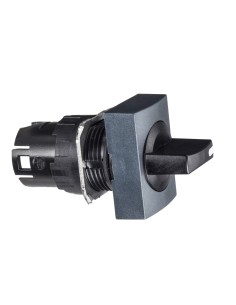 Napęd przełącznika piórk. podśw. prost. czarna O16 2-poz. stabilna ZB6DD22