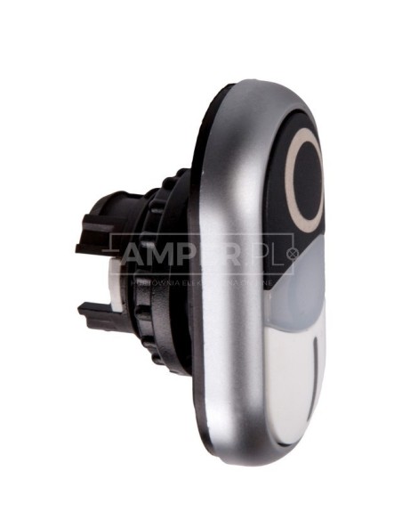 Napęd przycisku podwójny biało/czarny /O-I/ z podświetleniem z samopowrotem M22-DDL-WS-X1/X0 216706