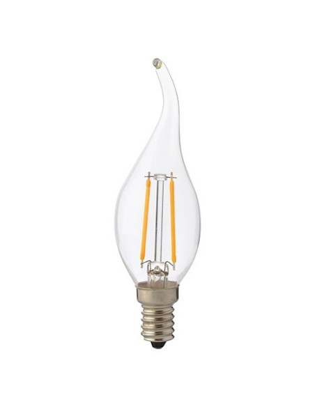 Żarówka LED świeczka E14 2W 160lm FLAME FILAMENT biała ciepła IDEUS HOROZ 02994