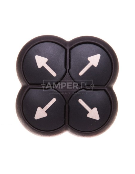 Napęd przycisku 4-ro pozycyjny czarny z samopowrotem M22S-D4-S-X7 286337