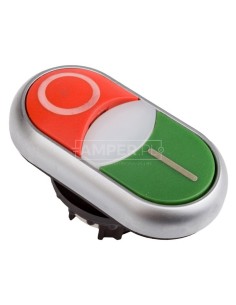 Napęd przycisku podwójny zielony/czerwony /O-I/ z podświetleniem z samopowrotem M22-DDLM-GR-X1/X0 284830