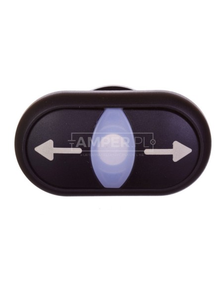 Napęd przycisku podwójnego czarny z podświetleniem z samopowrotem M22S-DDL-S 216711