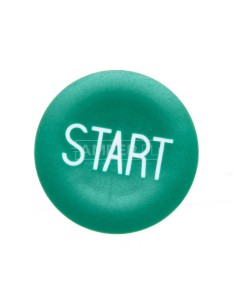 Wkładka przycisku 22mm płaska zielona z symbolem START ZBA333
