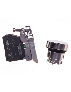 Przycisk sterowniczy 22mm biały 1Z z samopowrotem XB4BA11