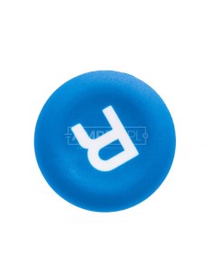 Wkładka przycisku 22mm płaska niebieska z symbolem RESET ZBA639
