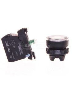 Przycisk sterowniczy 22mm biały z samopowrotem z podświetleniem 1Z 1R XB5AW31B5