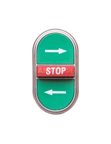 Napęd przycisku potrójny zielony/czerwony /STRZAŁKI LEWO-PRAWO STOP/ z samopowrotem LPCB7365
