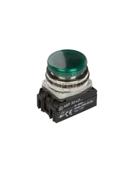 Lampka sygnalizacyjna 30mm zielona 24-230V AC/DC LED W0-LDU1-NEF30LD Z