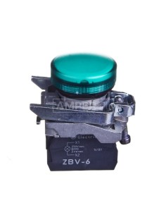 Lampka sygnalizacyjna 22mm zielona 230V AC XB4BV63