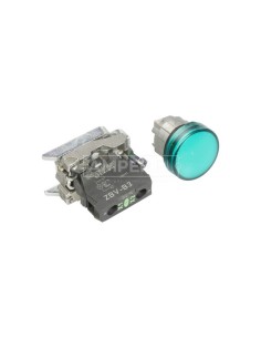 Lampka sygnalizacyjna 22mm zielona 24V AC/DC LED XB4BVB3