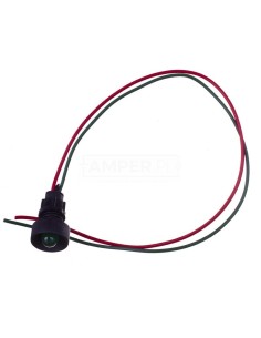 Lampka sygnalizacyjna 10mm zielona 12-24V AC/DC KLP 10G/24V 84410005