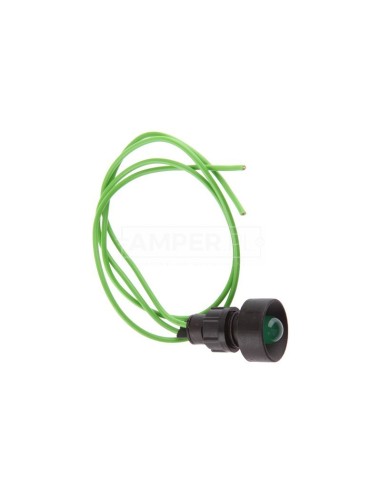 Lampka sygnalizacyjna 10mm zielona 230V AC KLP 10G/230V 84510005