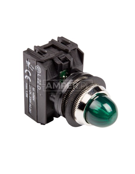 Lampka sygnalizacyjna 22mm zielona 24-230V AC/DC W0-LDU1-L22GD Z