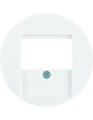 R.1/R.3 Płytka czołowa do gniazda głośnikowego, biały, połysk 6810332089 Berker Hager