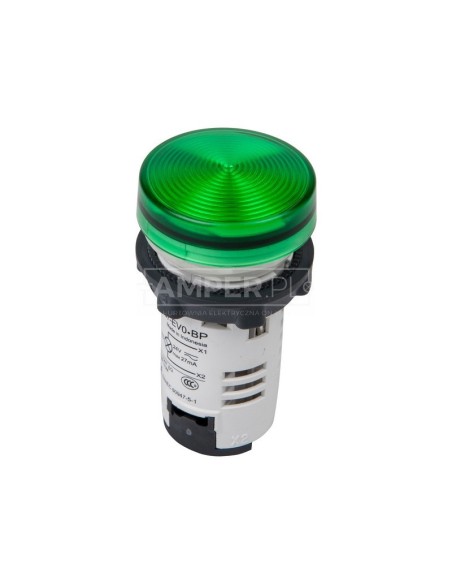 Lampka sygnalizacyjna 22mm zielona 24V AC/DC LED XB7EV03BP