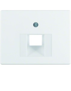 Arsys Płytka czołowa do gniazda przyłączeniowego UAE 1-krotnego, biały 14070069 Berker Hager