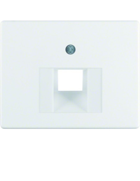 Arsys Płytka czołowa do gniazda przyłączeniowego UAE 1-krotnego, biały 14070069 Berker Hager