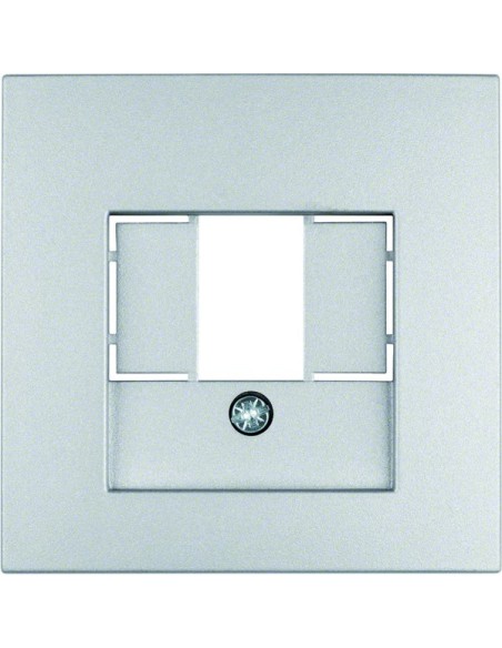 B.Kwadrat/B.7 Płytka czołowa do gniazda głośnikowego i gniazda ładowania USB, alu mat, lakierowany 10331404 Berker Hager