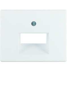 Arsys Płytka czołowa do gniazda przyłączeniowego UAE 2-krotnego, biały 14090069 Berker Hager