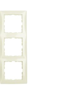 S.1 Ramka 3-krotna, kremowy, połysk  10138982 Berker Hager