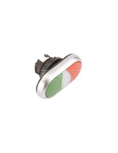 Napęd przycisku podwójny zielony/czerwony z podświetleniem z samopowrotem M22-DDL-GR 216698