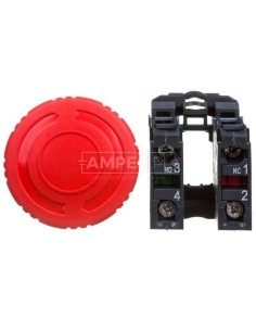 Przycisk bezpieczeństwa 22mm 1Z 1R IP66 przez obrót XB5AS8445