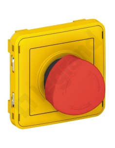 PLEXO55 Wyłącznik awaryjny obrotowy szary/żółty 069549