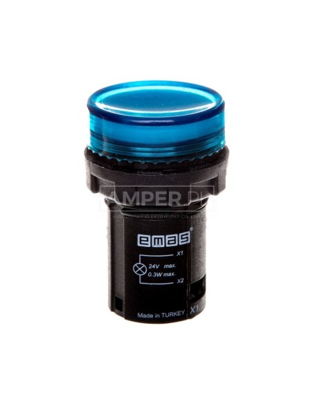 Lampka sygnalizacyjna 24V niebieska T0-MBSD024M