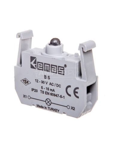 Element podświetlający biały 12-30V AC/DC do przycisków B LED T0-B5