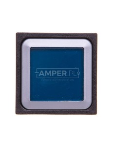 Naped przycisku 25x25mm niebieski bez samopowrotu z podświetleniem Q25LTR-BL/WB 086330