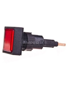 Lampka sygnalizacyjna 25x25mm czerwona 24V AC/DC Q25LF-RT 090198