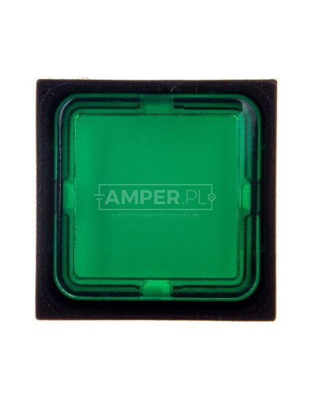 Lampka sygnalizacyjna 18x18mm zielona 24V AC/DC Q18LF-GN/WB 087947