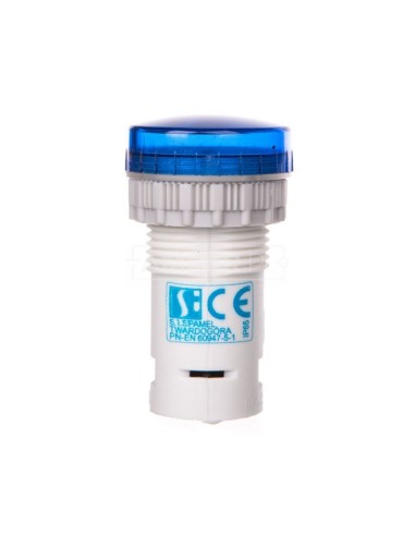 Lampka kompaktowa niebieska PK22-LN-230-LED-AC