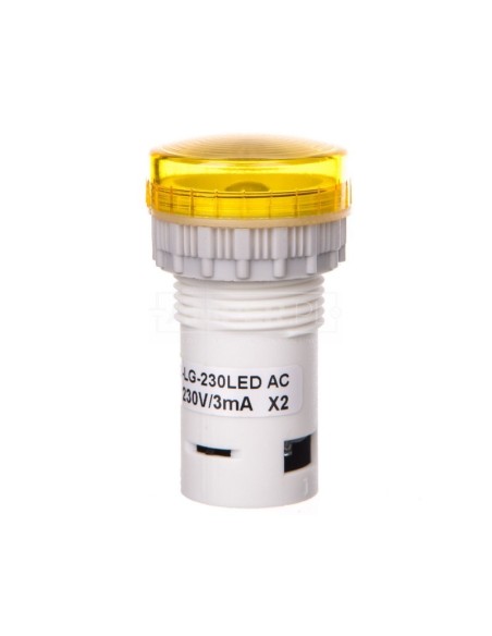 Lampka kompaktowa żółta PK22-LG-230-LED-AC