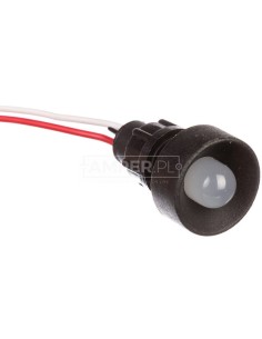 Lampka sygnalizacyjna LED 10mm biała Klp10W/24V 84410006