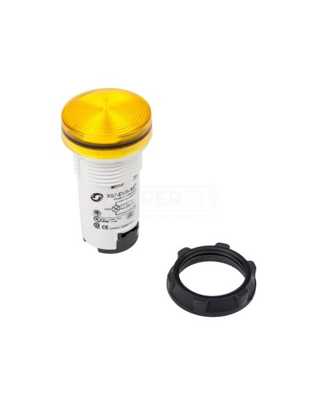Lampka sygnalizacyjna 22mm żółta 230V AC XB7EV05MP