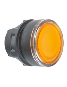 Główka przycisku podświetlanego pamarańcz. kryta, O 22, z sam. powr. żarówki BA9s ZB5AW35