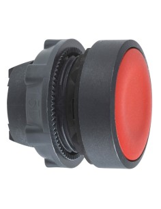 Główka przyc. kryta czerw. O22 push-push zing. LED bez ozn. ZB5AH04