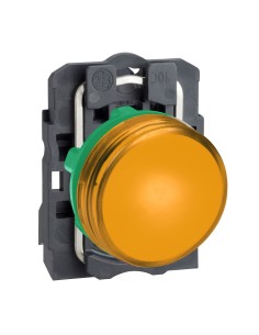 Wskaźnik św. pomarań. O22 zwykła soczewka zinteg. LED 230...240V XB5AVM5