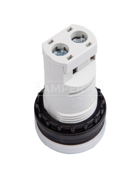 Lampka sygnalizacyjna 22mm biała do żarówek z trzonkiem BA M22-LC-W 216907