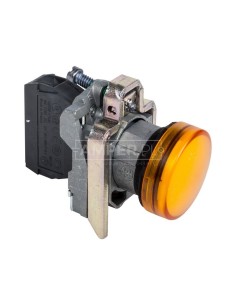 Lampka sygnalizacyjna 22mm żółta 230-240V AC LED XB4BVM5