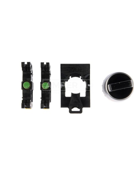 Przełącznik 3 położeniowy pokrętło 22mm czarny 2Z bez samopowrotu ST22-P3.CZ-20\.