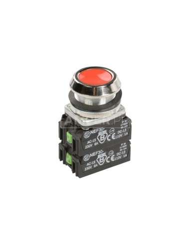 Przycisk sterowniczy 30mm czerwony z samopowrotem 2Z 2R W0-NEF30-K 2X2Y C