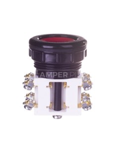 Przycisk sterowniczy 38mm czerwony 2Z 2R z samopowrotem W0-N2-1KP C