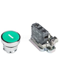 Przycisk sterowniczy 22mm zielony z samopowrotem 1Z XB4BA3311