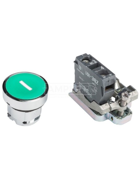 Przycisk sterowniczy 22mm zielony z samopowrotem 1Z XB4BA3311