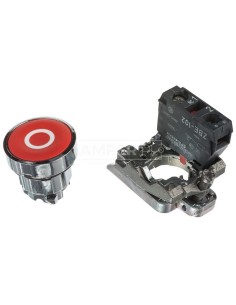 Przycisk sterowniczy 22mm czerwony z samopowrotem 1R XB4BA4322