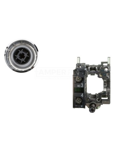 Przycisk sterowniczy 22mm czarny z samopowrotem 1Z XB4BA3351