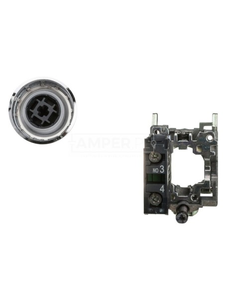 Przycisk sterowniczy 22mm czarny z samopowrotem 1Z XB4BA3351